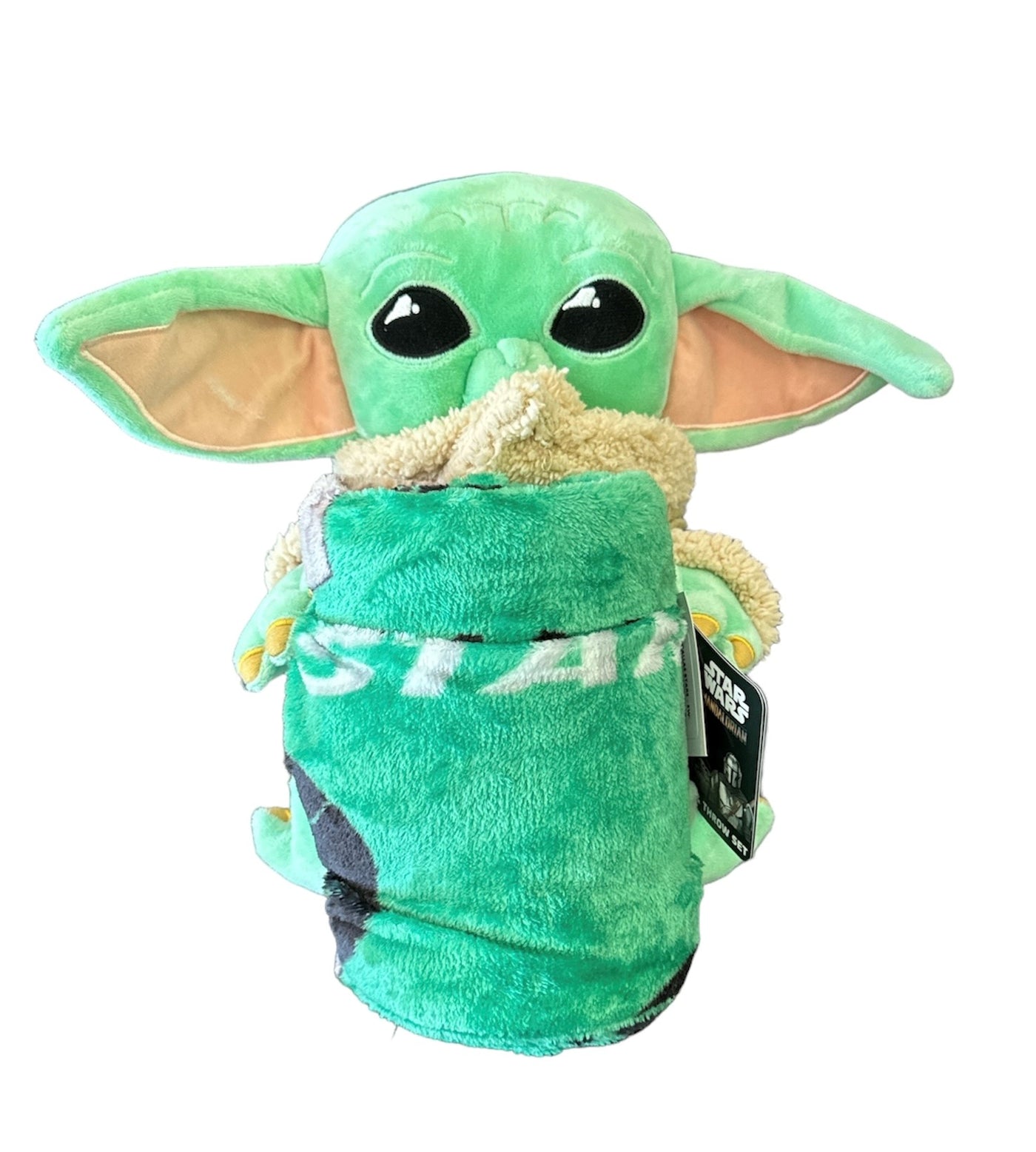 PHOTO OF DALLAS STARS NORTHWEST BABY YODA HUGGER BLANKET