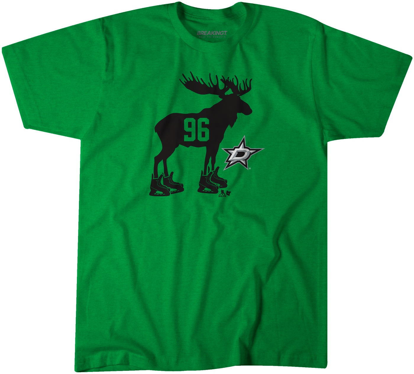  DALLAS STARS YOUTH BREAKING T MIKKO RANTANEN MOOSE TEE- FRONT VIEW