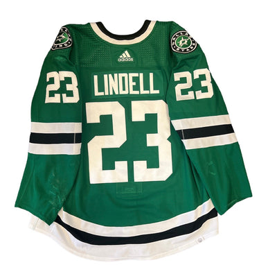 ESA LINDELL 2022-23 GAME WORN HOME JERSEY SET 1 - Back view