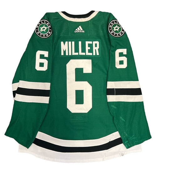 COLIN MILLER 2022-23 GAME WORN HOME JERSEY SET 1 - Back view