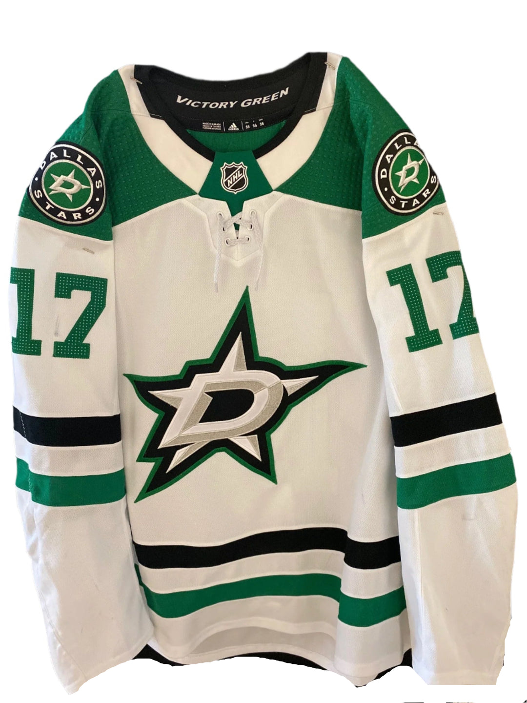 Nick Caamano 20/21 Away Set 1 Game Worn Jersey in White - Front View