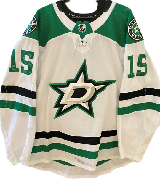 Blake Comeau 19/20 Game Worn Away Jersey Set 1 in White - Front View