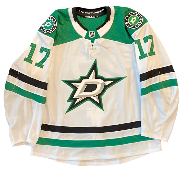 Nick Caamano 20/21 Away Set 3 Game Worn Jersey in White - Front View