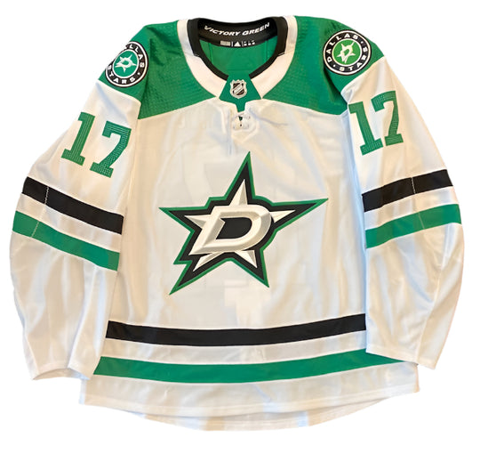 Nick Caamano 20/21 Away Set 3 Game Worn Jersey in White - Front View