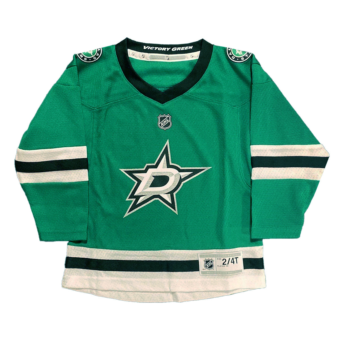 Dallas Stars Outerstuff Toddler Home Jersey in Green - Front View