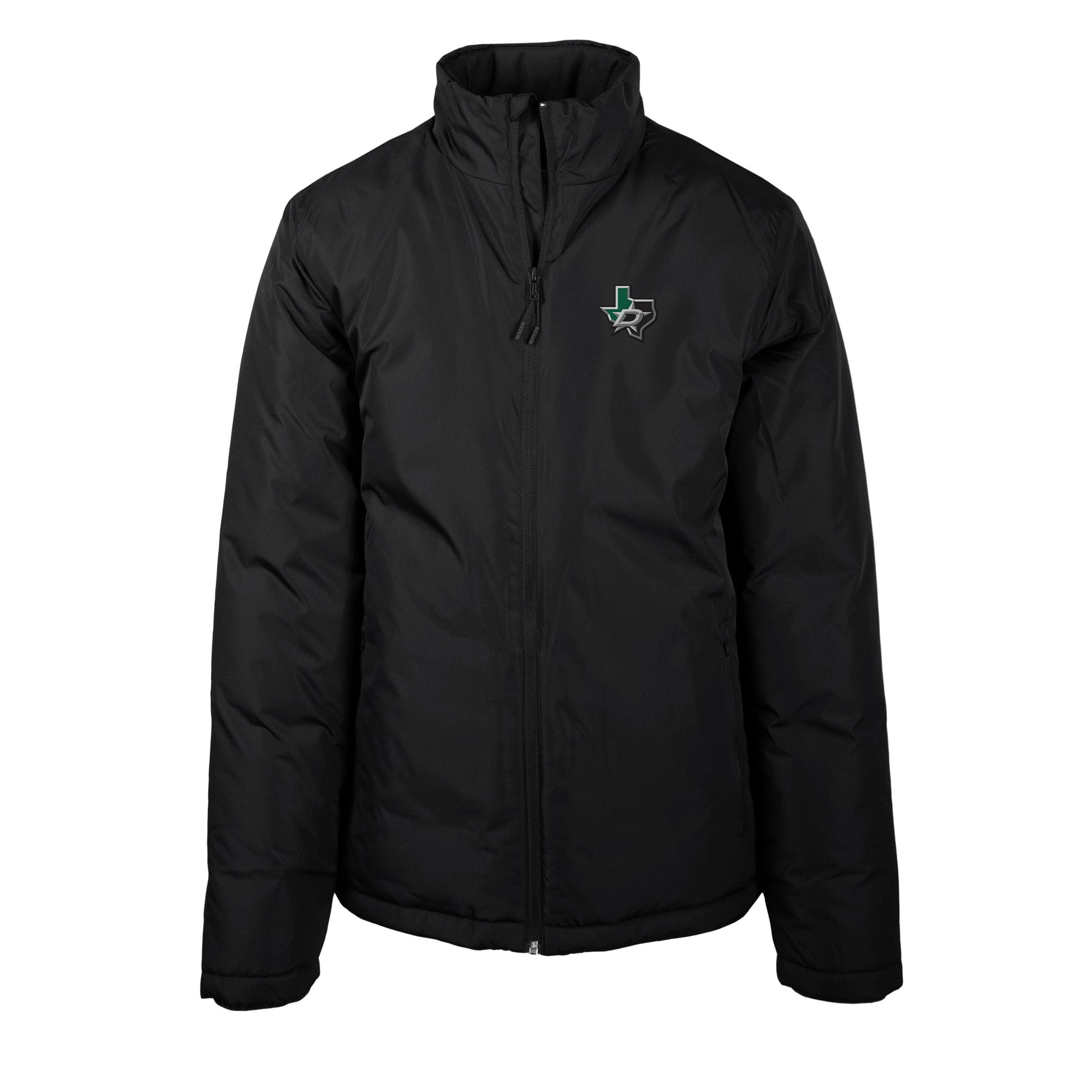 Dallas Stars Levelwear Resolute Full Zip Jacket in Black - Front View