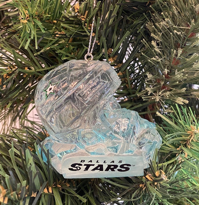 Dallas Stars Ice Helmet Ornament - on Tree