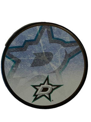 Dallas Stars Frozen Design Puck - Top View