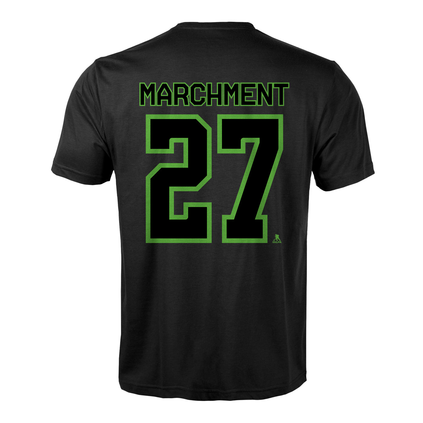 DALLAS STARS LEVELWEAR MASON MARCHMENT BLACKOUT NAME & NUMBER TEE - Back View