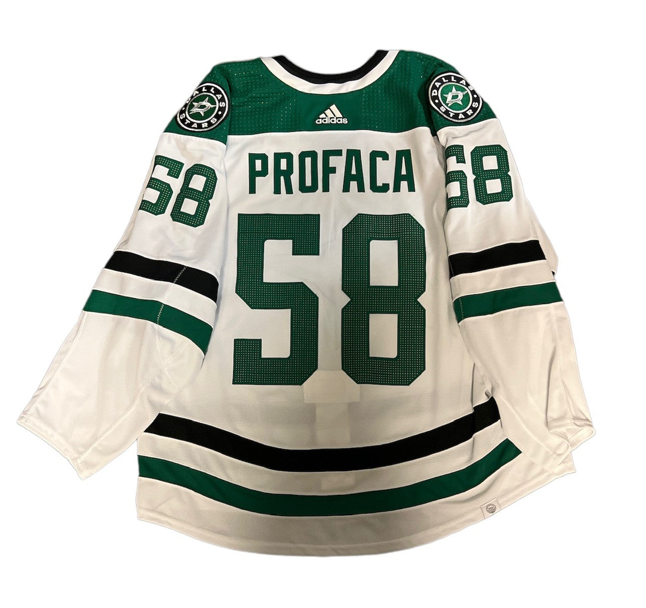 DALLAS STARS TEAM ISSUED PROFACA AWAY JERSEY - BACK VIEW