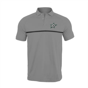 Dallas Stars Levelwear Sector Polo - Grey - Front View