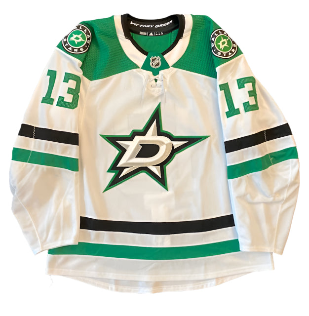 Mark Pysyk 20/21 Away Set 3 Game Worn Jersey in White - Front View