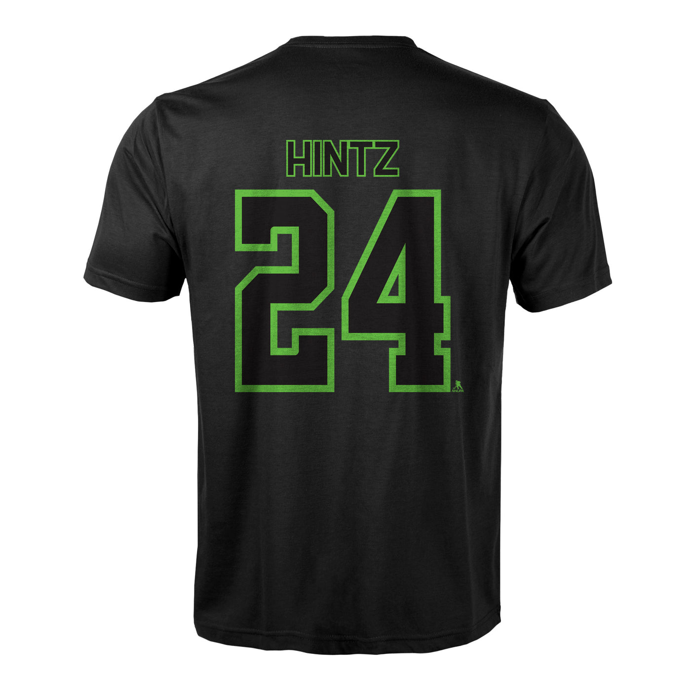 Dallas Stars Levelwear Roope Hintz Texas Hockey Name & Number Tee in Black - Back View