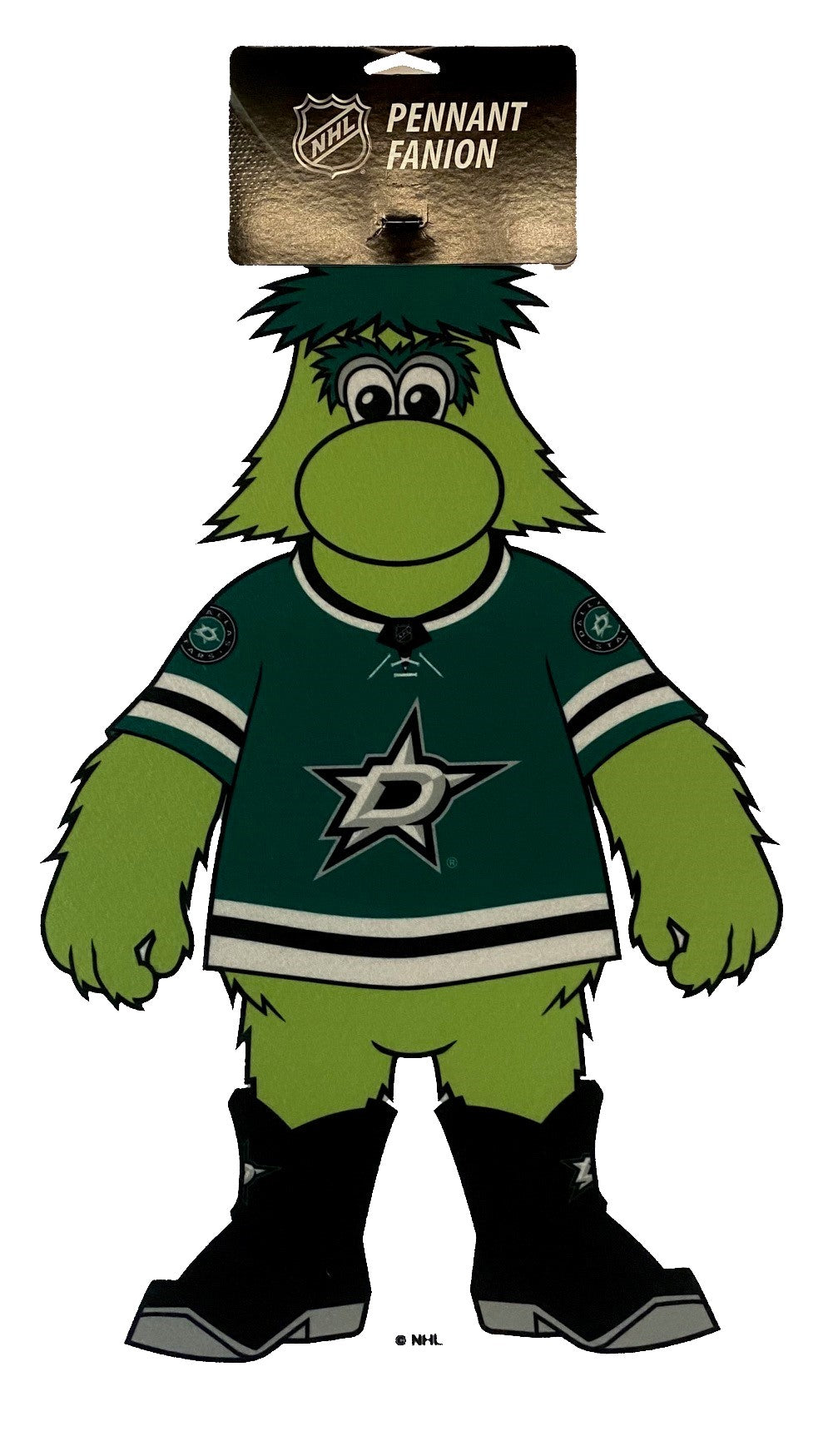 Dallas Stars Wincraft Mascot Pennant in Green - Front View