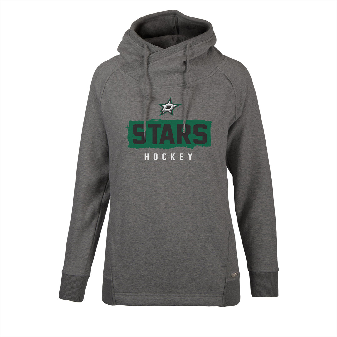 Dallas Stars Levelwear Women's Warped Frolic Hoody in Gray - Front View