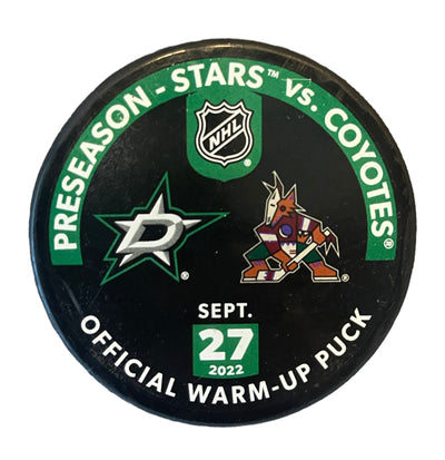 Warm Up Puck from 9/27/22 Stars vs Coyotes - Front