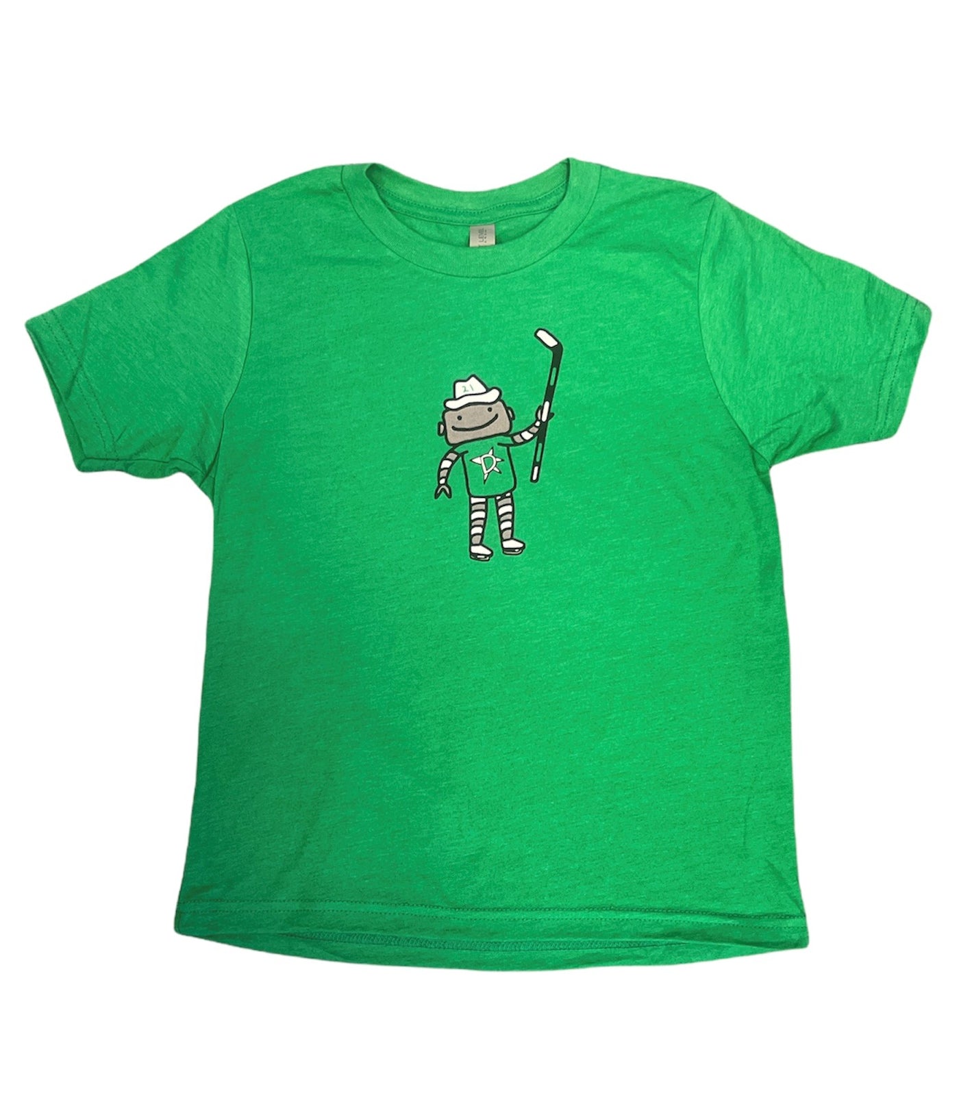 Youth Robo Paint Graphic Tee in Green - Front View